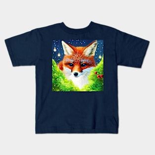 Little Fox Christmas Kids T-Shirt